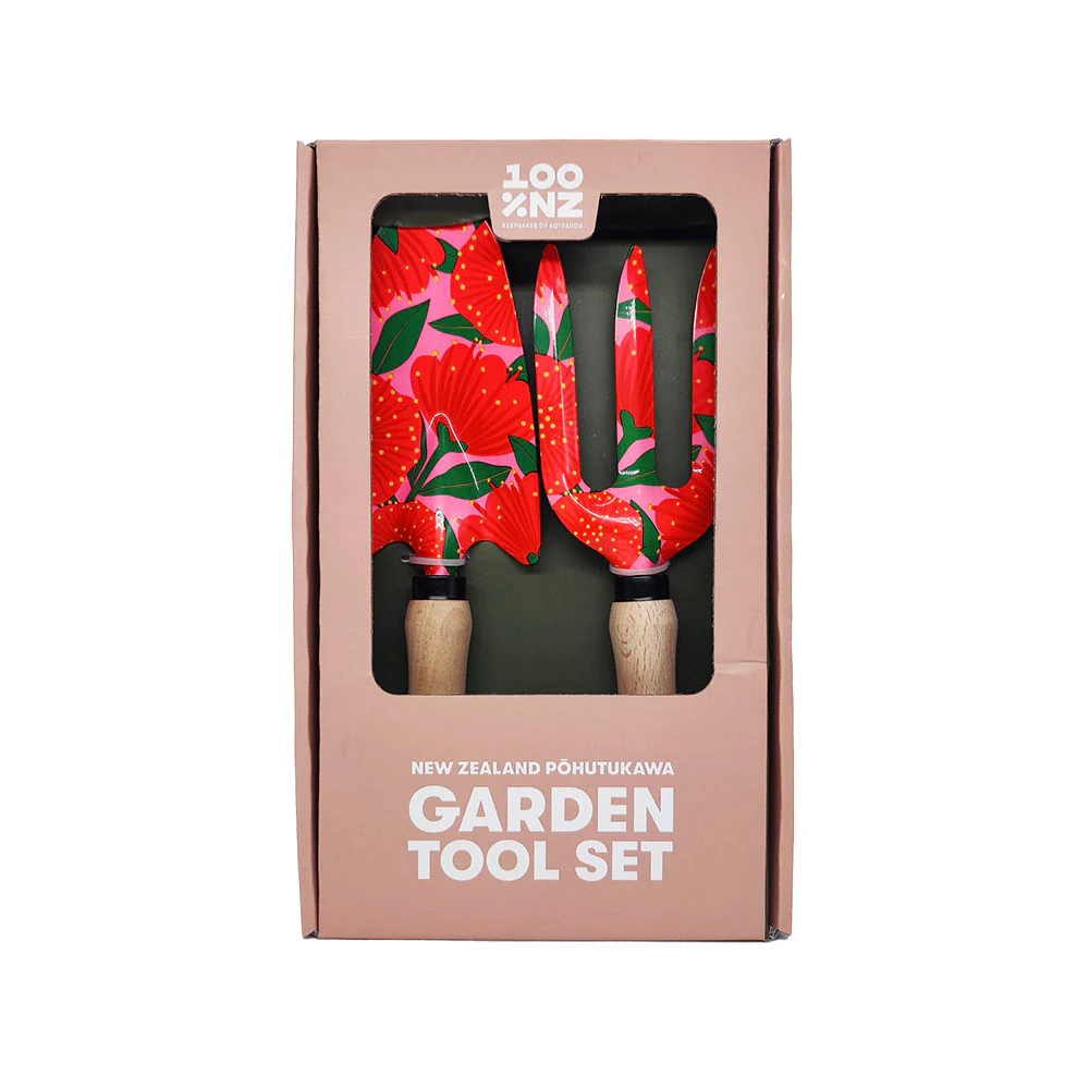 100% NZ Bright Botanical Pōhutukawa  Garden Tool Set