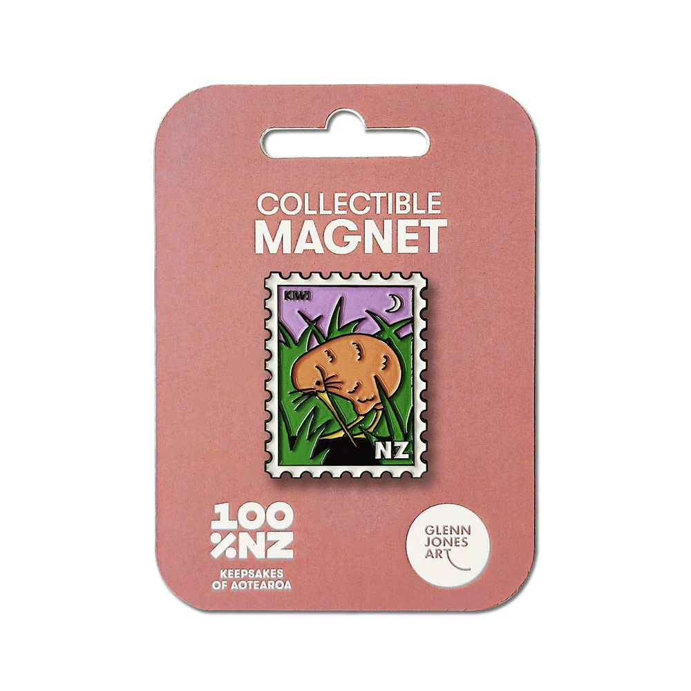 100% NZ Collectable Stamp Magnet Kiwi - Image 2