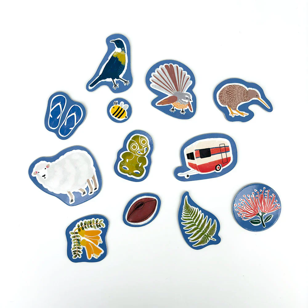 100% NZ  Magnet Set New Zealand Icons - Image 2