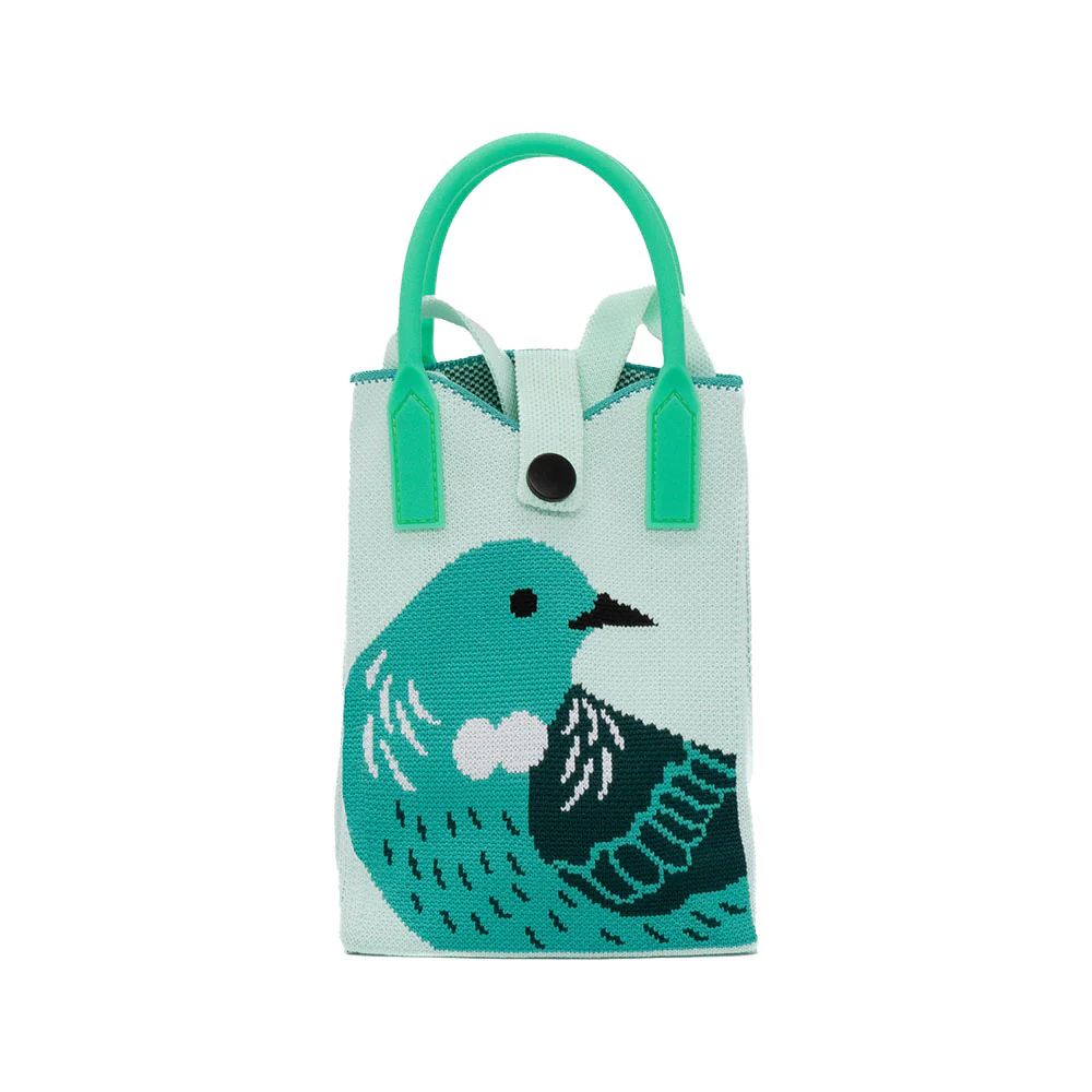 100% NZ Mini Cross Body Bag Tūī Green