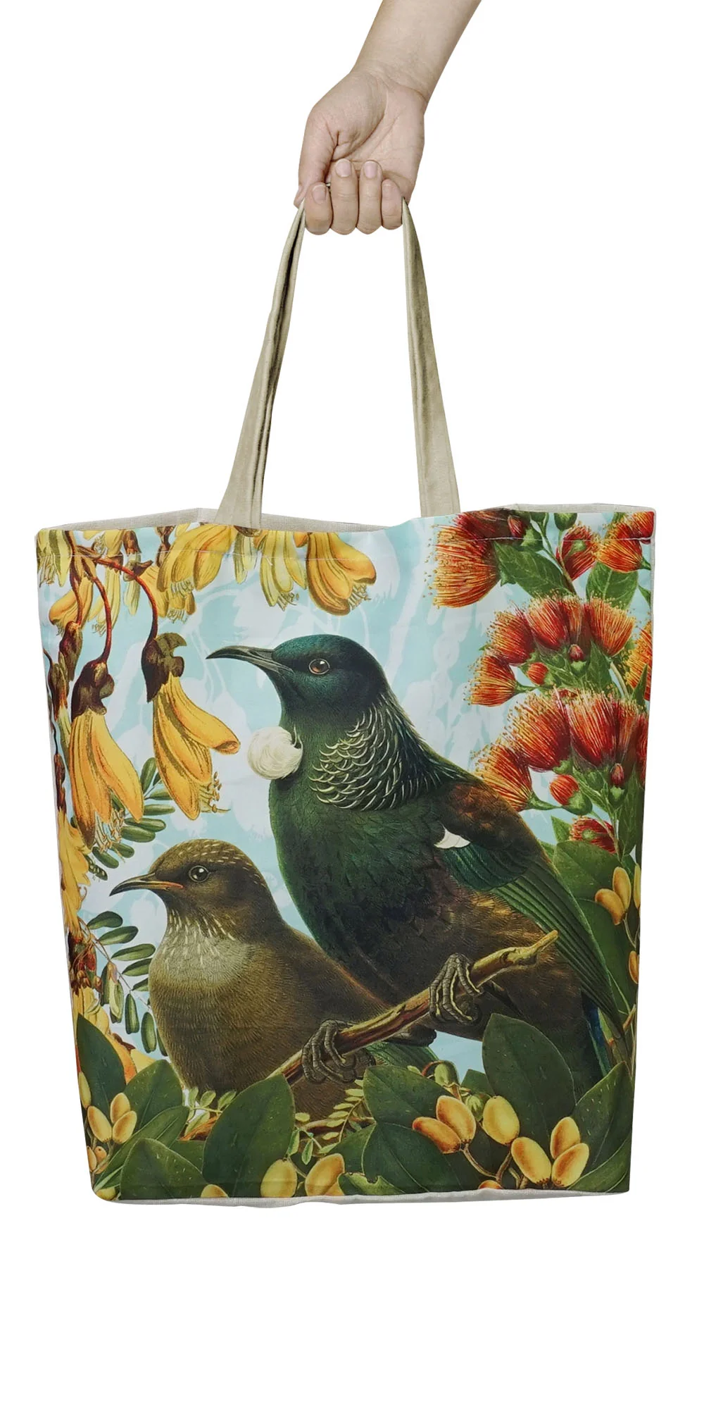 100% NZ Shopping Bag Botanical Tui - Image 2