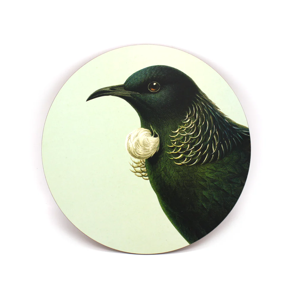 100% NZ Cork Backed Placemat Tūī
