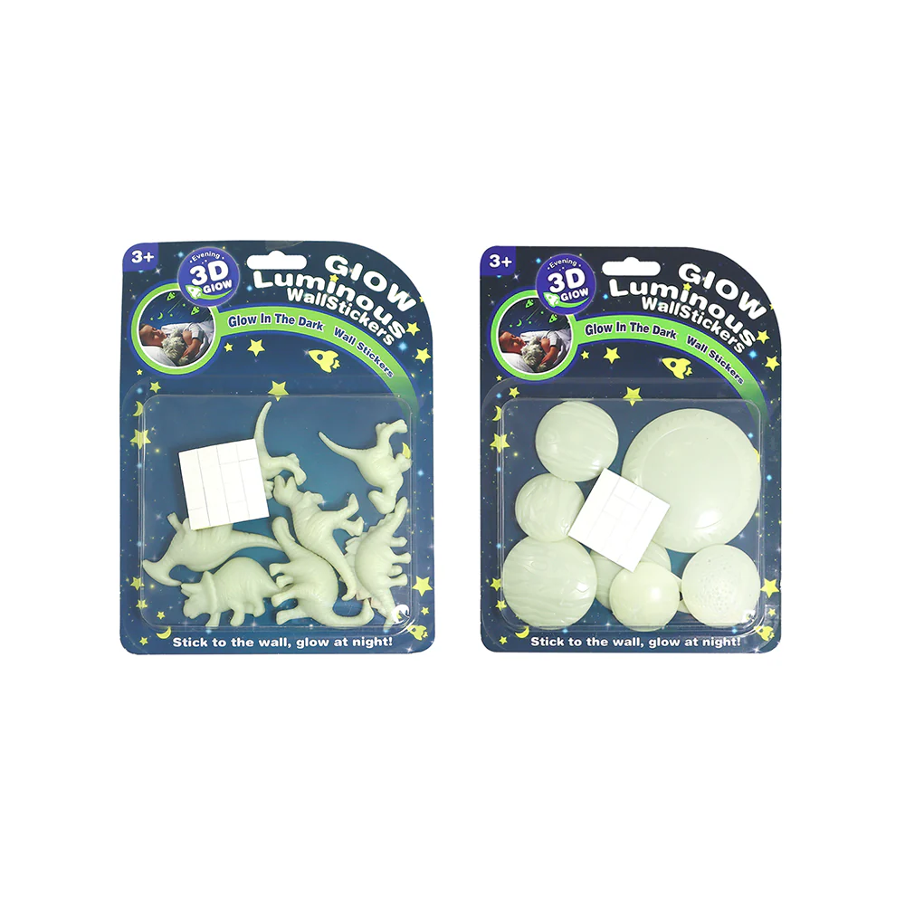 3D Glow in the Dark Wall Stickers Assorted - Image 2