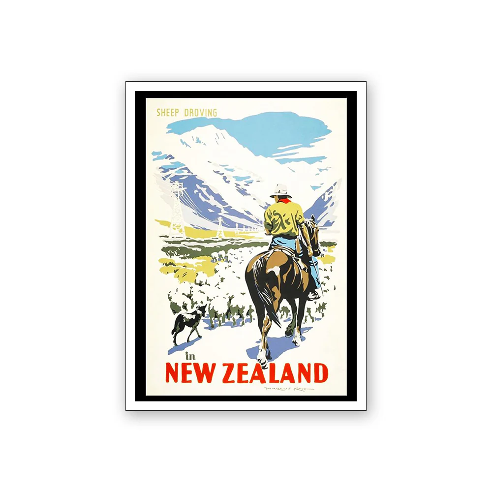 Art Magnet Vintage Tourism Sheep Muster