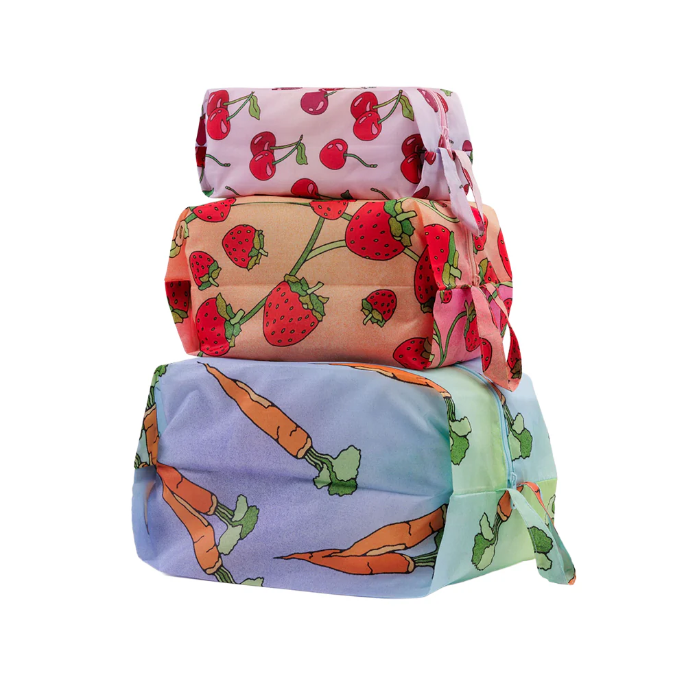 Baggu 3D Zip Pouch Fruit and Veg - Image 2