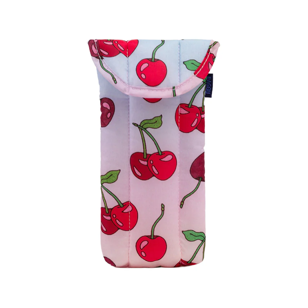Baggu Puffy Glasses Sleeve Cherries