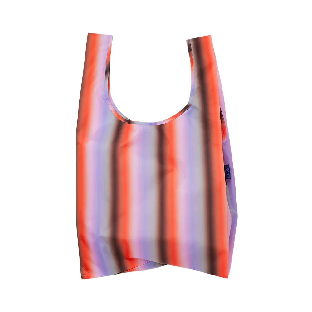 Baggu Standard Reusable Bag Gradient Stripe Poppy Lilac