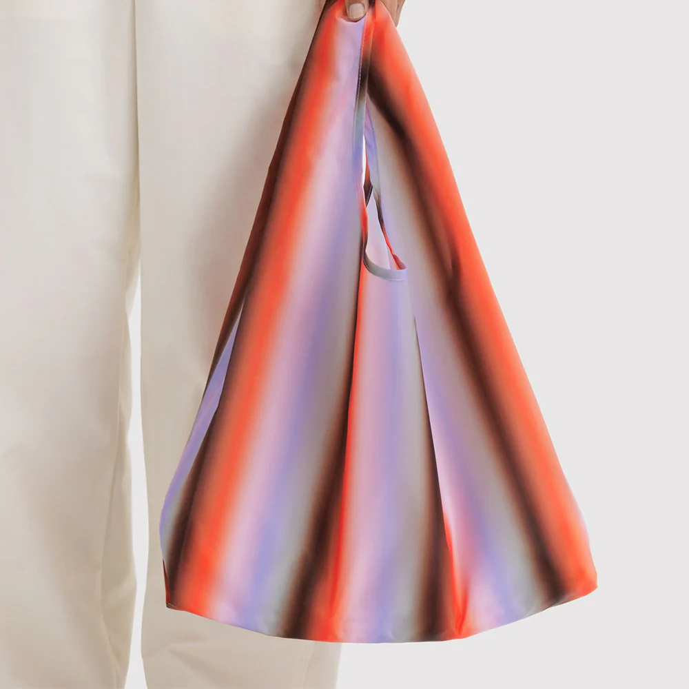 Baggu Standard Reusable Bag Gradient Stripe Poppy Lilac - Image 2