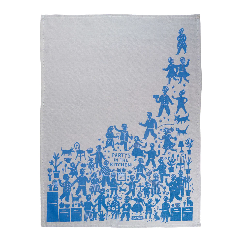 Blue Q Tea Towel Party In The Kitchen - Image 2