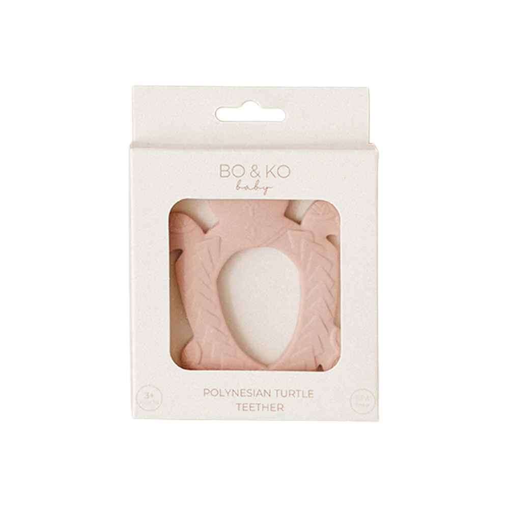Bo & Ko Polynesian Turtle Teether Posey