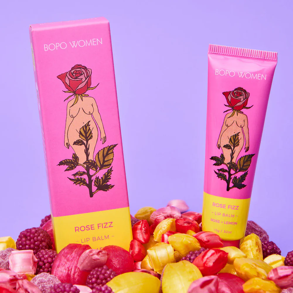 Bopo Women Lip Balm 15g Rose Fizz - Image 5