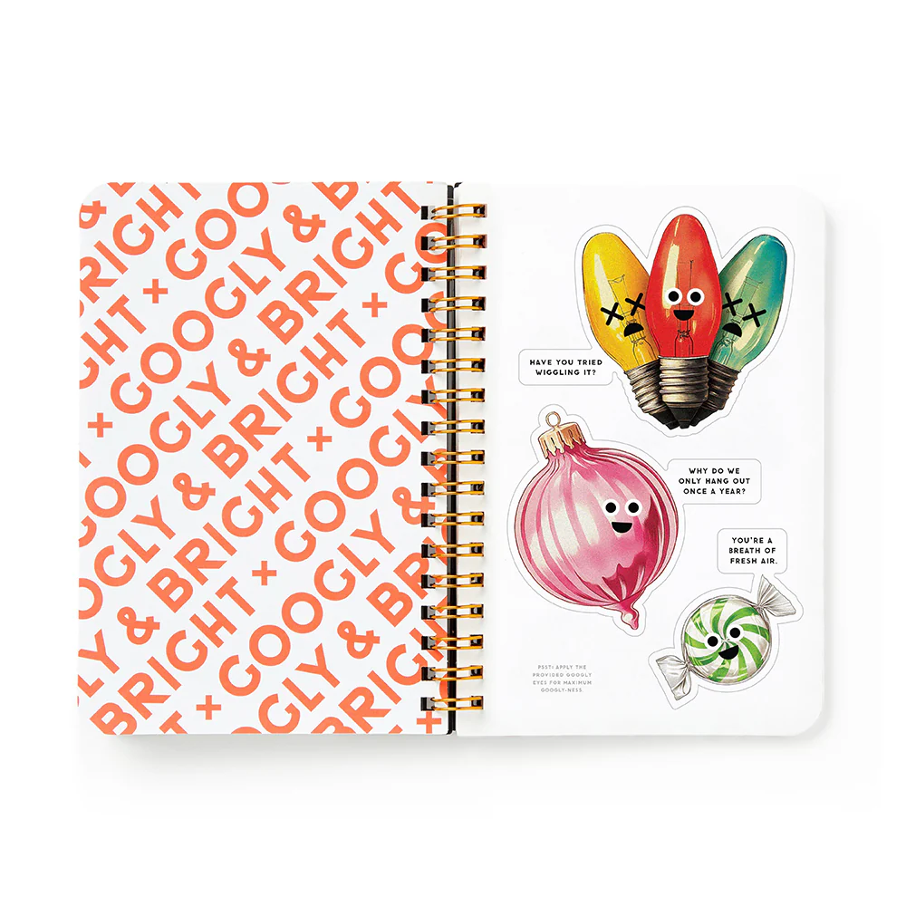 Brass Monkey Holiday Sticker Book Googly & Bright - Image 3