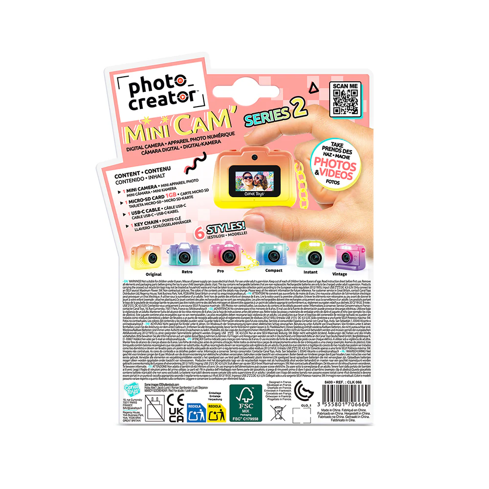 Canel Toys Mini Cam Digital Camera Colour Edition Assorted - Image 4
