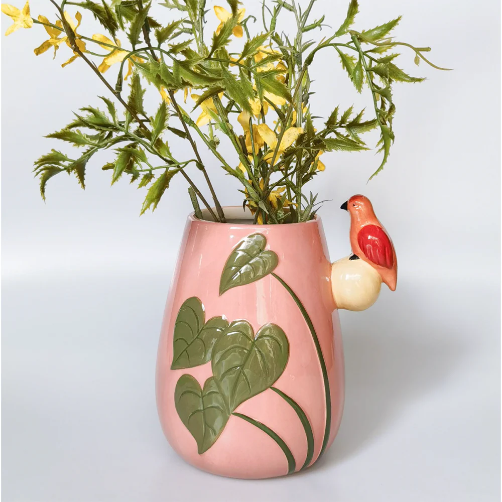Ceramic Madagascar Vase Pink - Image 2