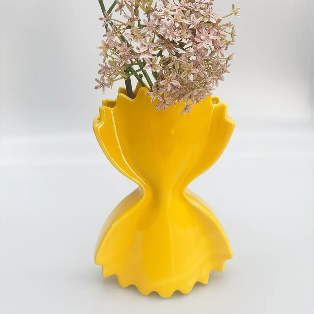 Ceramic Pasta Vase Yellow - Image 2