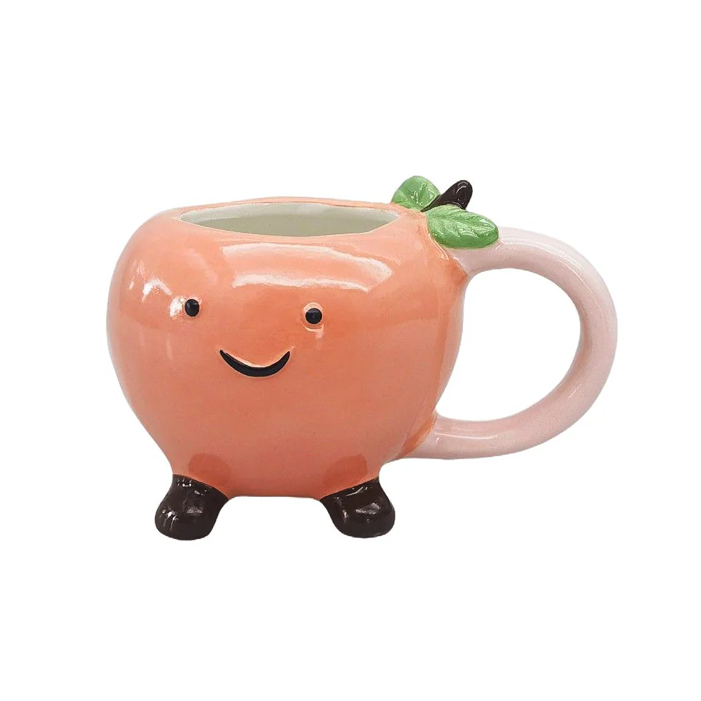 Ceramic Pinky Peach Friends Mug Pink