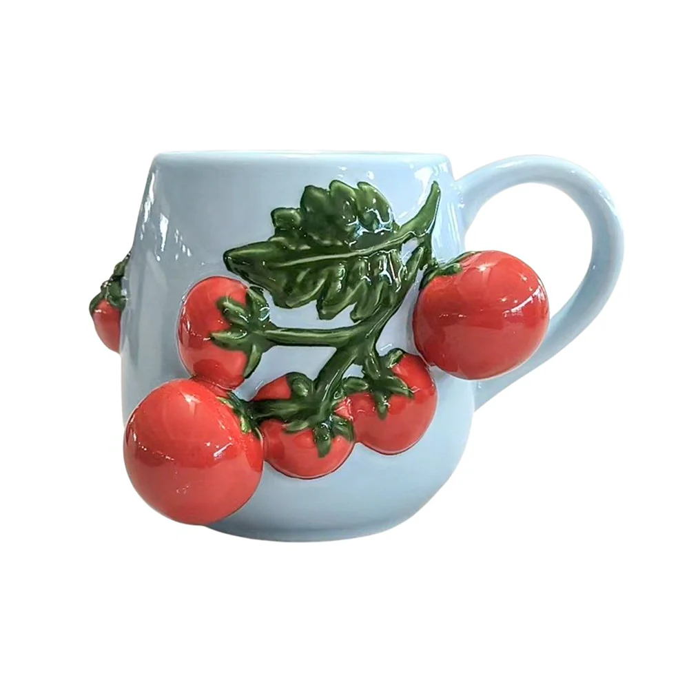 Ceramic Tomato Mug Blue