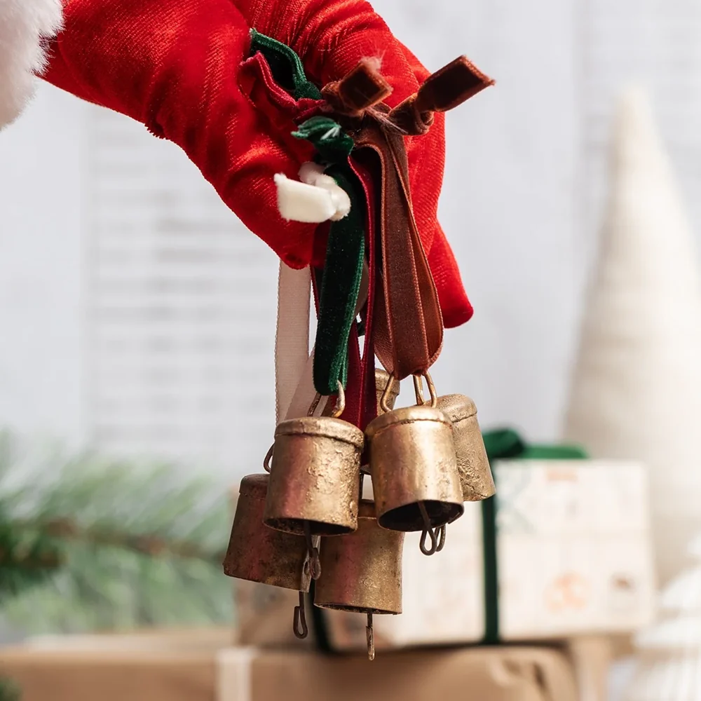 Christmas Decoration Brass Bell Assorted - Image 2
