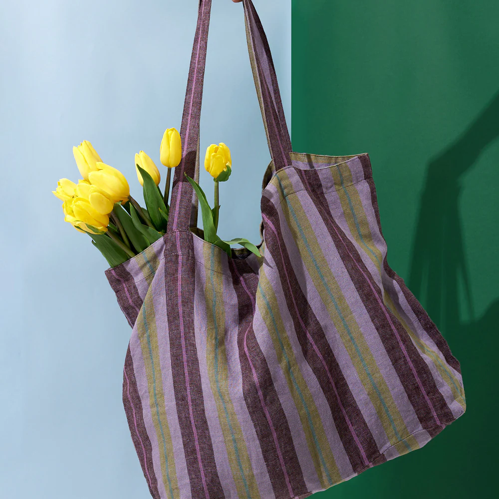 Citta Biarritz Striped Market Bag Multi - Image 2