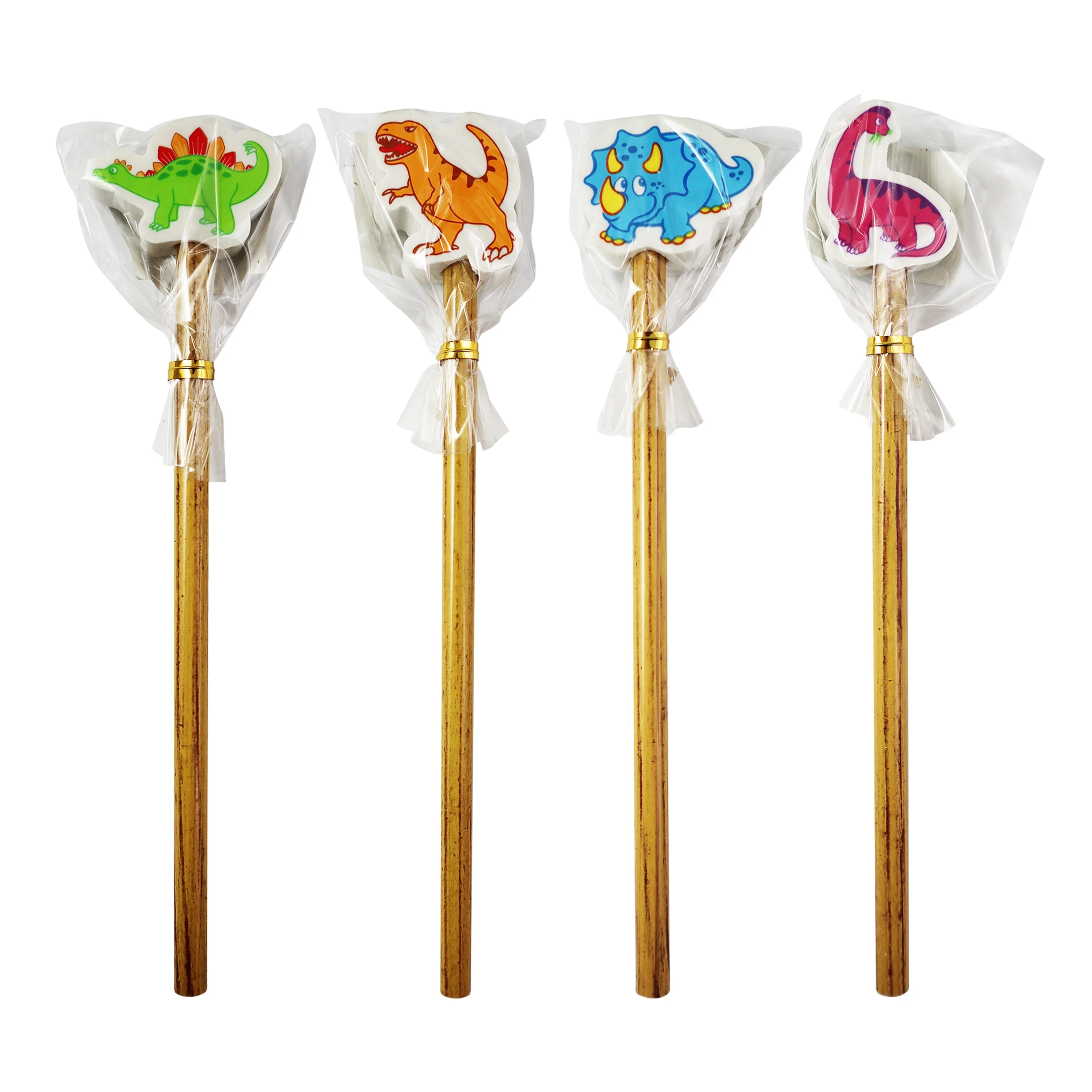 Dinosaur Pencil with Eraser Assorted