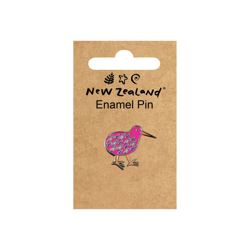 Enamel Pin Colourful Kiwi
