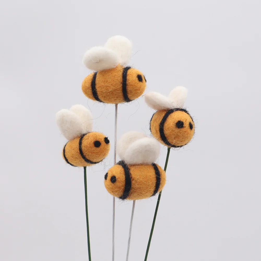 Felt Bee on Stick - Image 2