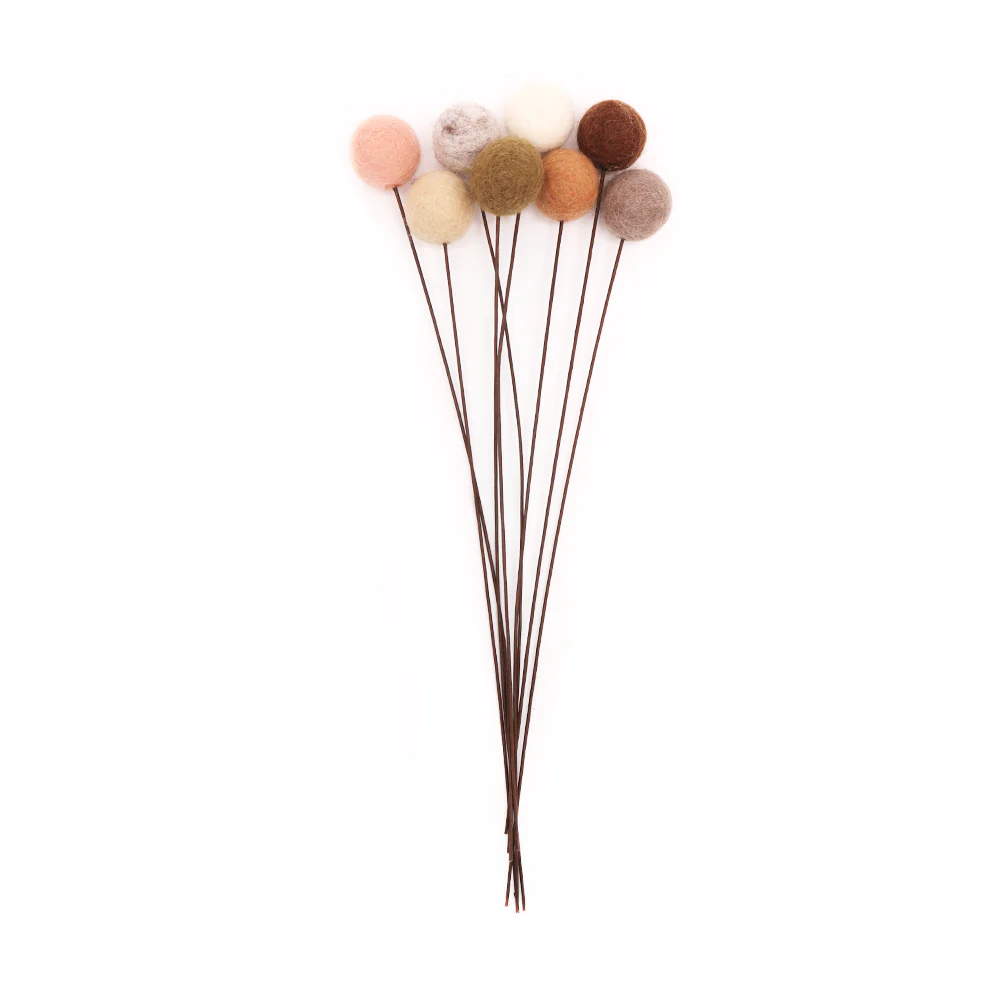 Felt Pom Pom Flower - Image 7