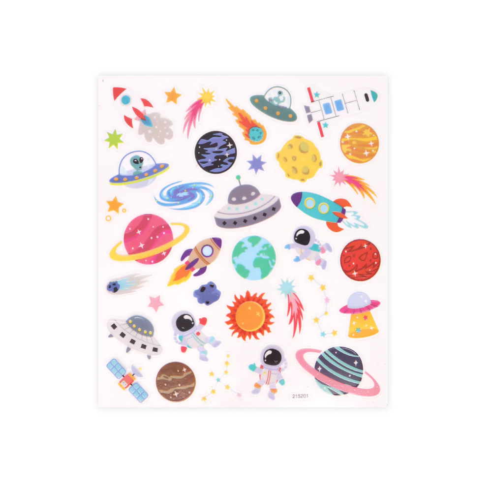 Glow in the Dark Stickers Space Rockets
