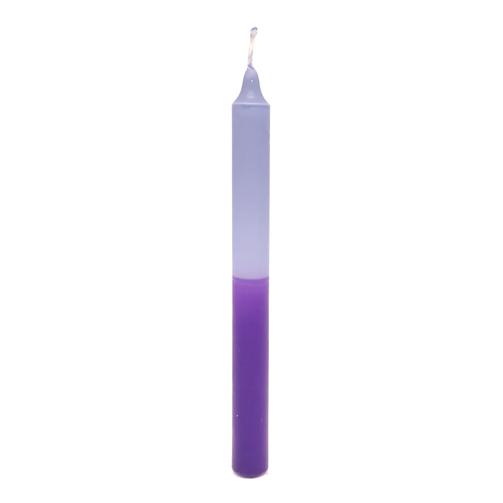 Half and Half Candle Lake Blue Purple