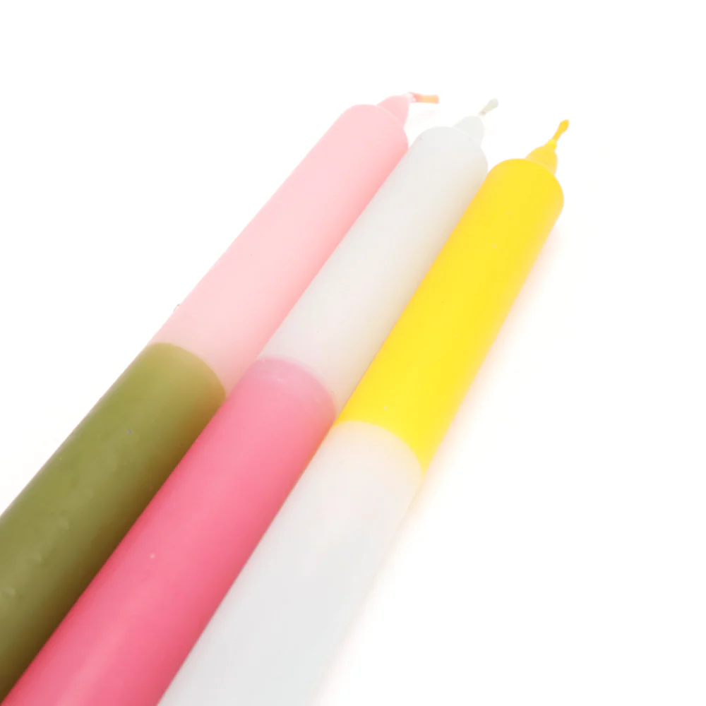 Half and Half Candle Light Pink Olive - Image 2
