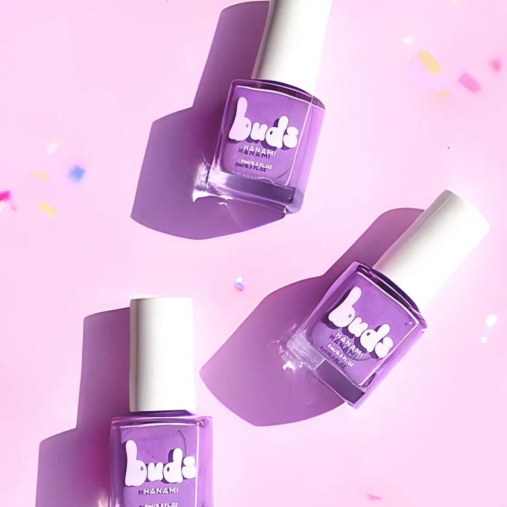 Hanami Buds Non-Toxic Kids Nail Polish Bubblegum - Image 3