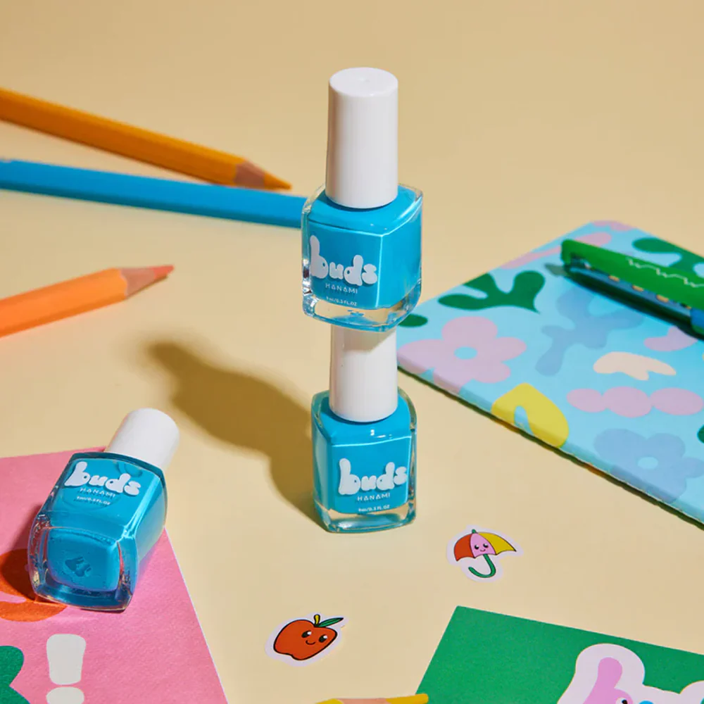 Hanami Buds Non-Toxic Kids Nail Polish Sky - Image 4