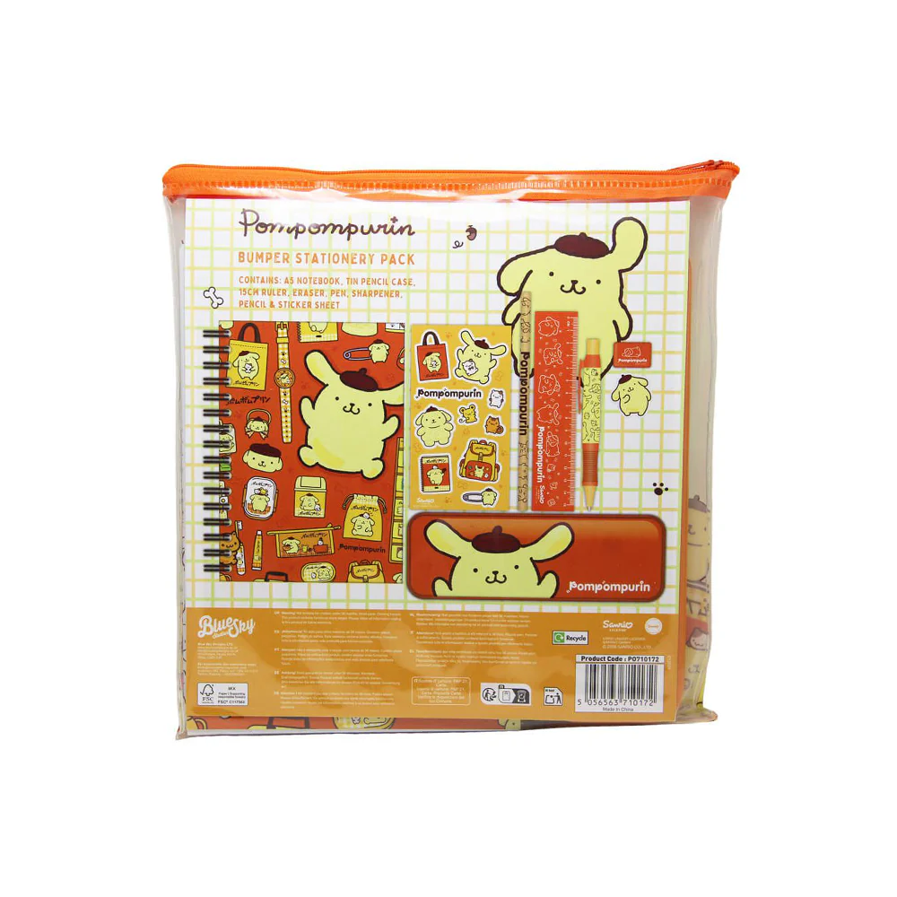 Hello Kitty & Friends Bumper Stationery Set Pompompurin - Image 2