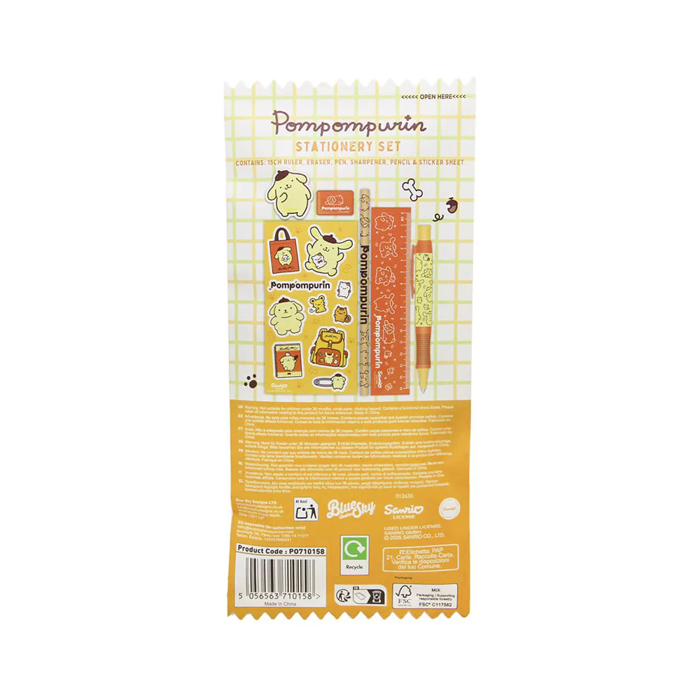 Hello Kitty & Friends Stationery Set Pompompurin - Image 2