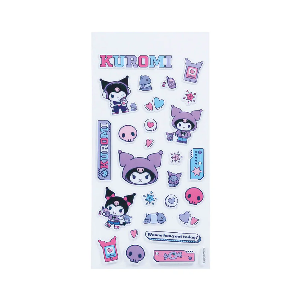 Hello Kitty Kuromi Puff Stickers - Image 2