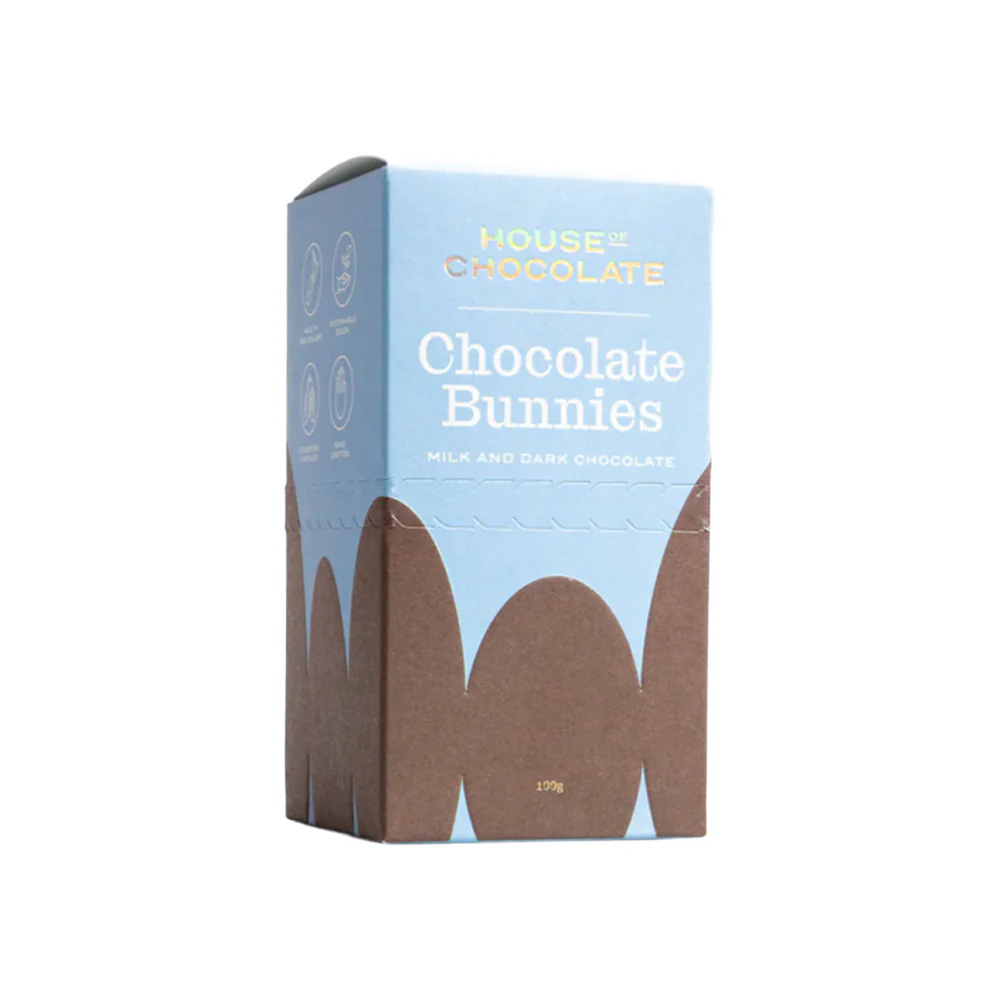 House of Chocolate Easter Bunnies in Box