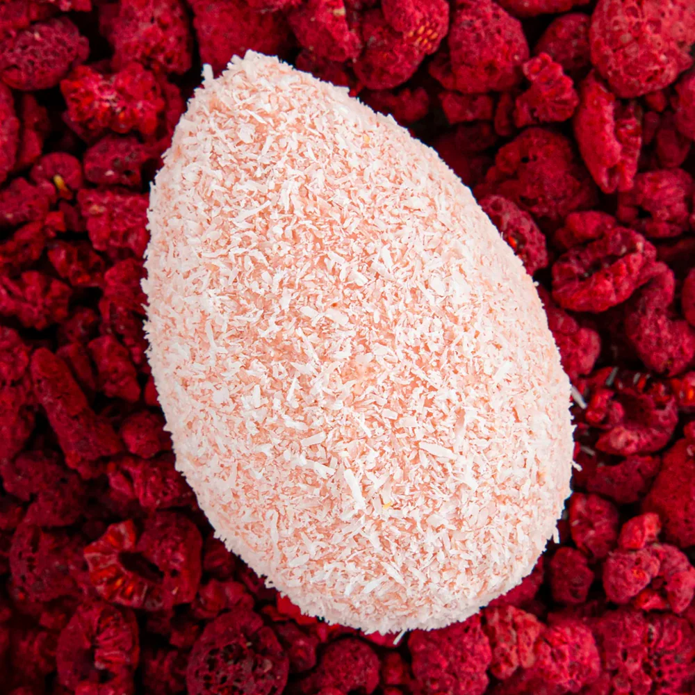House of Chocolate Raspberry Coconut Ice Easter Egg - Image 2