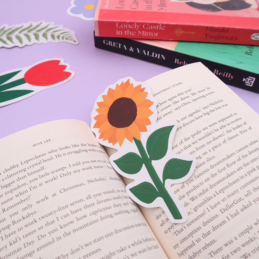 Iko Iko Cut Out Bookmark Sunflower - Image 2