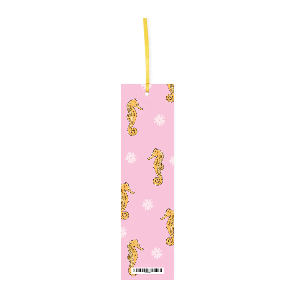 Iko Iko Double Sided Bookmark Seahorse Mint/Pink - Image 3