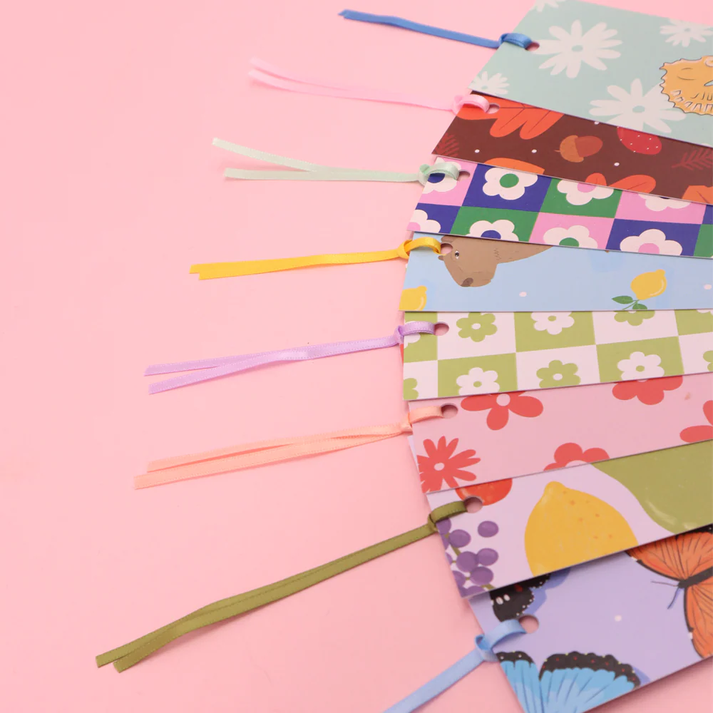 Iko Iko Double Sided Bookmark Woodland Creatures Pink/Navy - Image 4