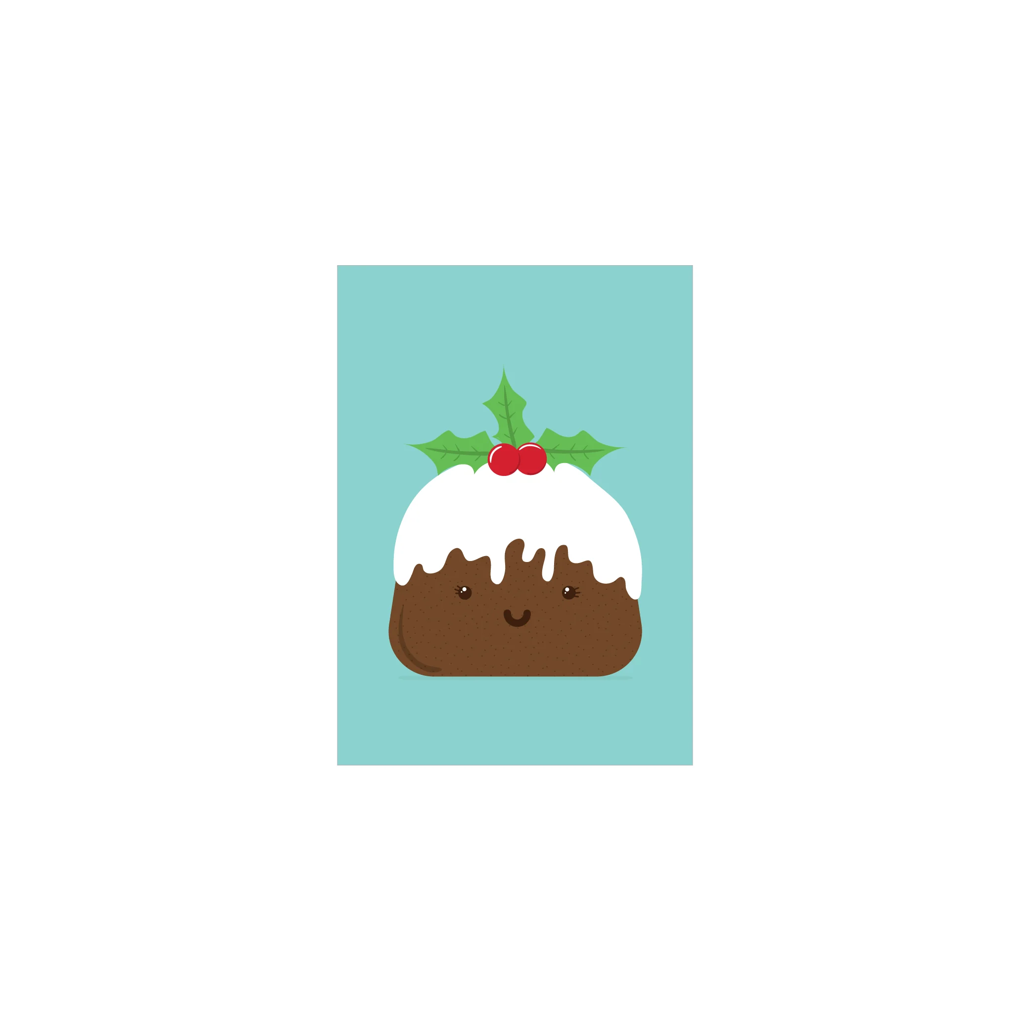 Iko Iko Mini Christmas Card Pudding