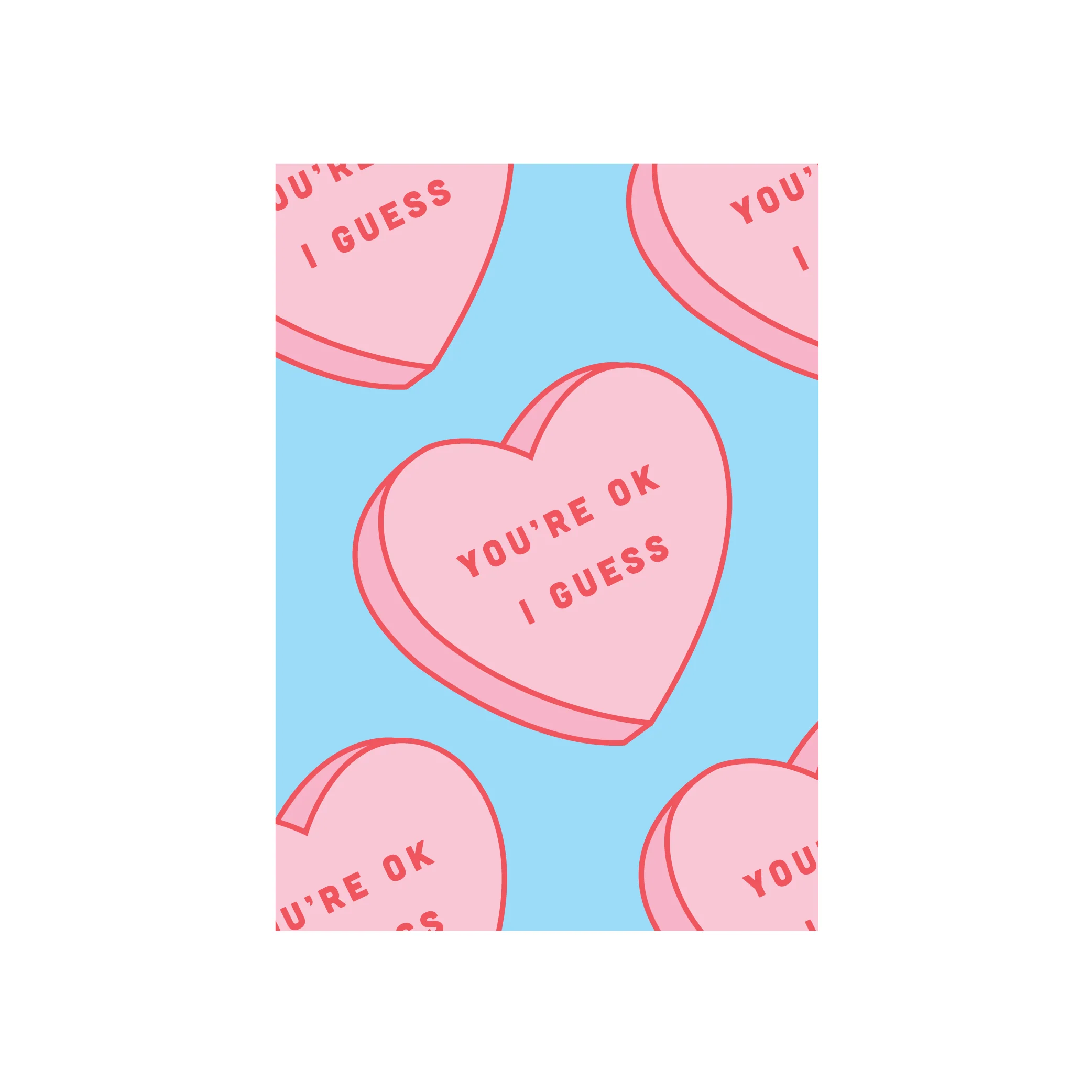 Iko Iko Pop Fun Valentines Card You're Okay