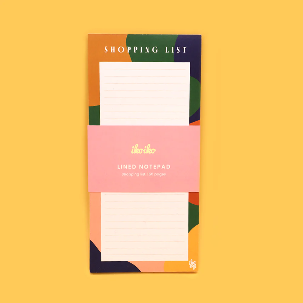 Iko Iko Shopping List Abstract Wave Green Blue Orange - Image 2
