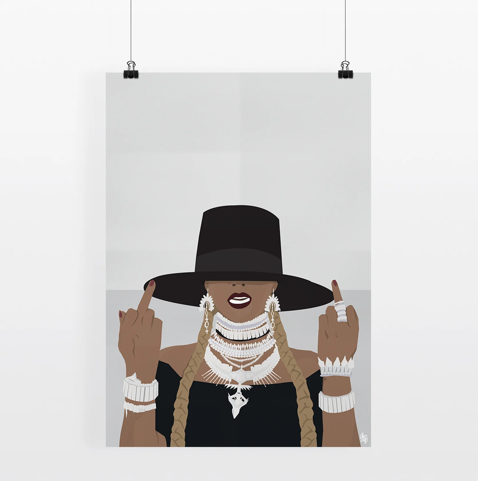 Iko Iko A2 Pop Culture Poster Bey Fingers - Image 2