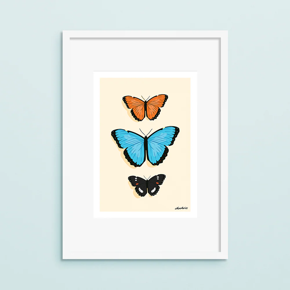 Iko Iko A4 Art Print Butterfly Chart - Image 2