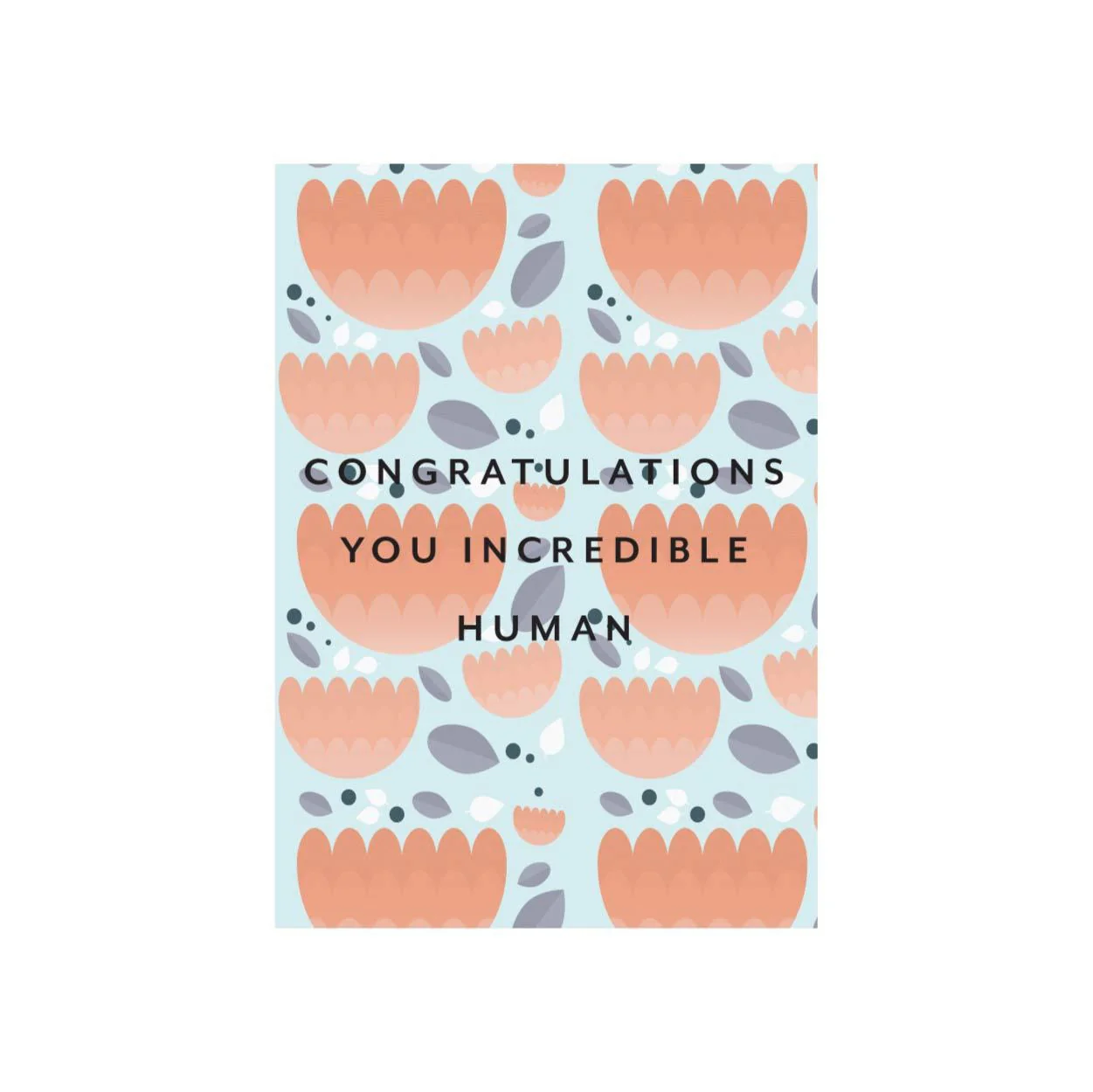 Iko Iko Floral Card Congratulations