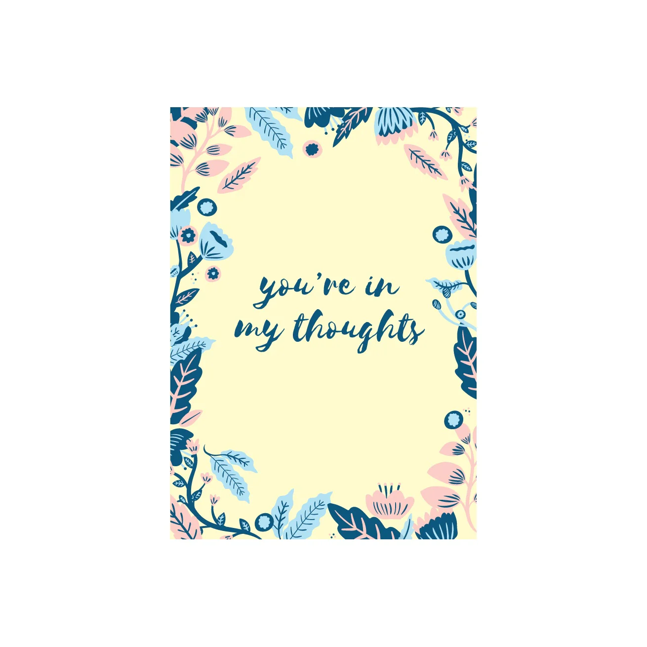 Iko Iko Floral Message Card Thoughts