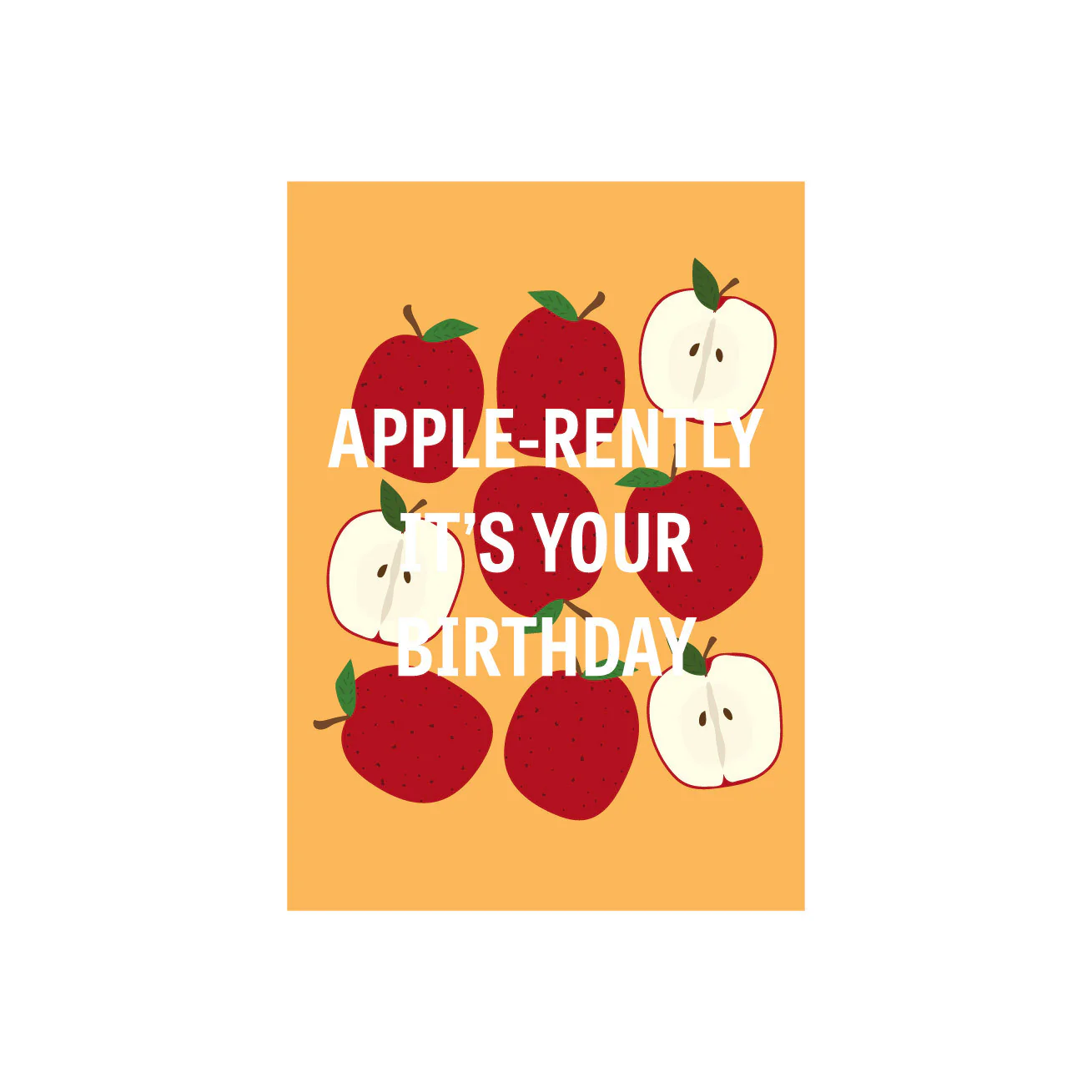 Iko Iko Fruit Pun Card Apple
