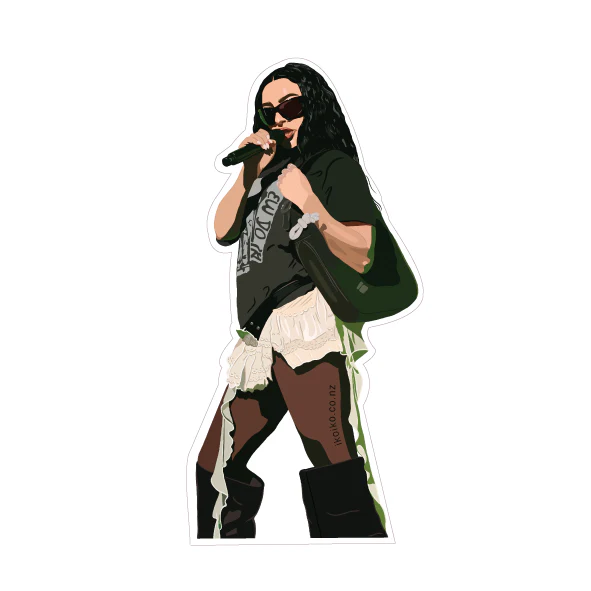 Iko Iko Fun Size Sticker Bratty