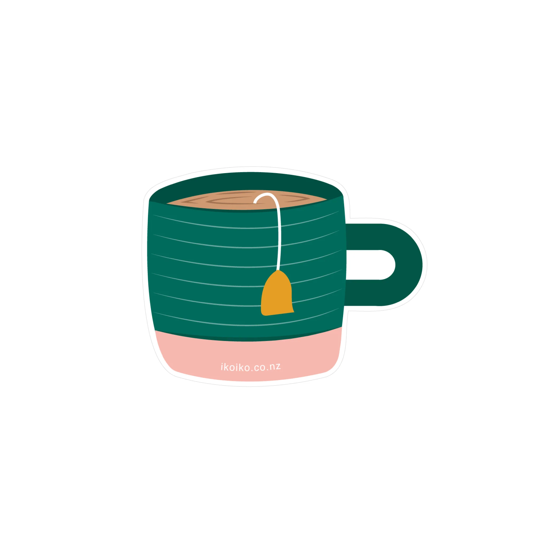 Iko Iko Fun Size Sticker Cup of Tea